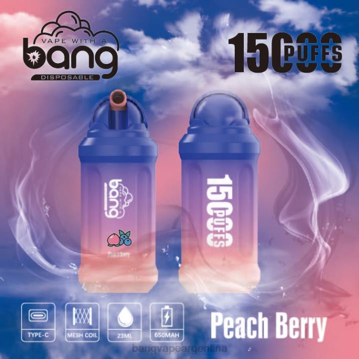 Bang Vape 15000 bocanadas 8B6J1 desechable Bang Vape argentina