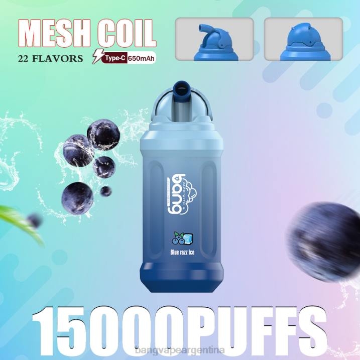 Bang Vape 15000 bocanadas 8B6J1 desechable Bang Vape argentina