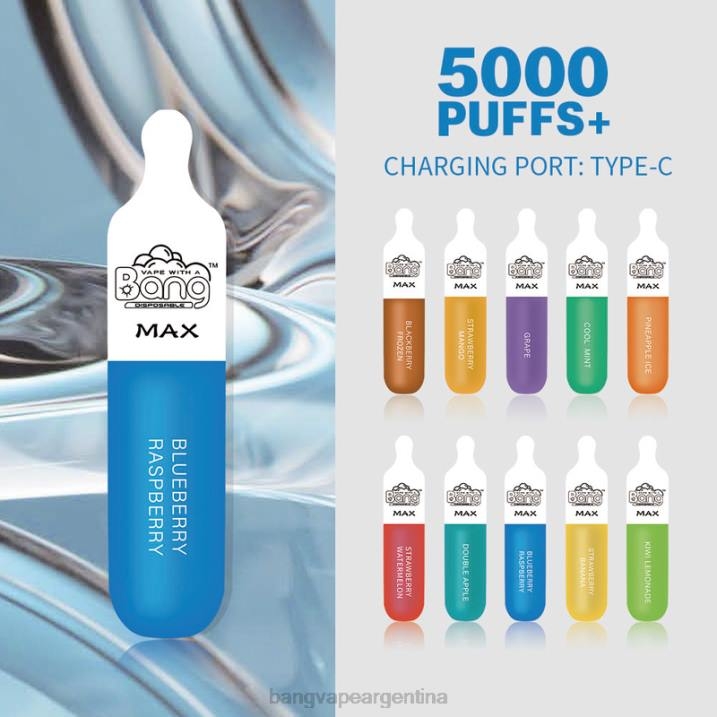 Bang Vape Max barra de 5000 bocanadas 8B6J10 desechable Bang Vape shop