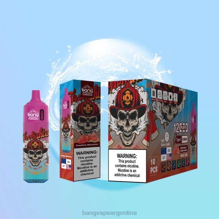 Bang Vape Tornado 12000 inhalaciones con bobina LED y malla. 8B6J4 desechable vape gang buenos aires