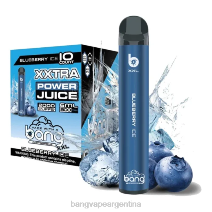 Bang Vape XXL 2000 bocanadas 8B6J14 hielo de arándanos vape gang buenos aires