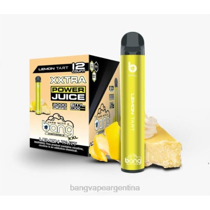 Bang Vape XXL 2000 bocanadas 8B6J19 tarta de limón vape with a bang precio