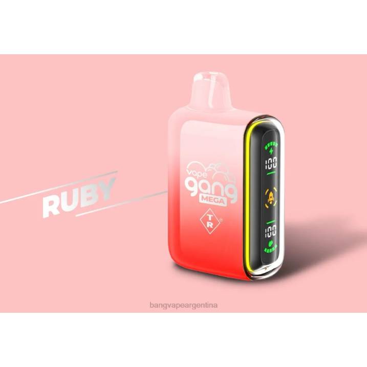 Vape Gang MEGA Vape desechable de 20.000 inhalaciones (caja de 5) 8B6J58 rubí vape gang disposables