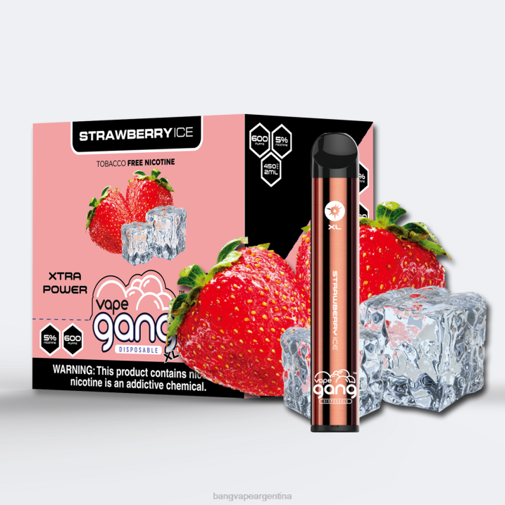 hielo de fresa
